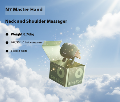 Electric Neck and Shoulder Muscle Massager Wireless Shoulder and Back Kneading Massage Shawl Neck Masajeador Relax Pain Relief